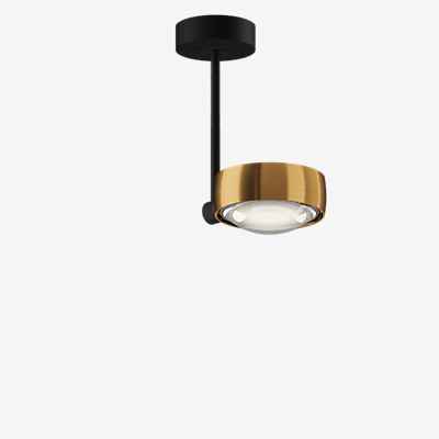 Occhio Sento Faro 20 Up E Deckenleuchte LED, Kopf bronze/Body schwarz matt/Baldachin schwarz matt - 3.000 K - Occhio Air