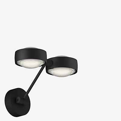 Occhio Sento Parete Doppio 20 Up D Wandleuchte LED, Kopf schwarz matt/Body schwarz matt/Halterung schwarz matt - 2.700 K - Occhio Air