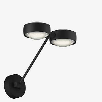 Occhio Sento Parete Doppio 30 Up D Wandleuchte LED, Kopf schwarz matt/Body schwarz matt/Halterung schwarz matt - 3.000 K