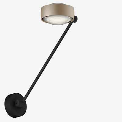 Occhio Sento Parete Singolo 40 Up D Wandleuchte LED, Kopf gold matt/Body schwarz matt/Halterung schwarz matt - 2.700 K - Occhio Air