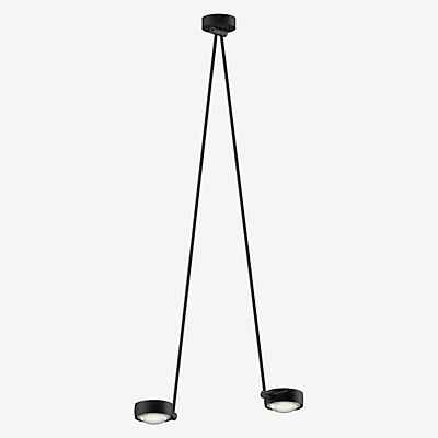 Occhio Sento Soffitto Due 125 Up E Deckenleuchte LED 2-flammig, Kopf schwarz matt/Body schwarz matt/Baldachin schwarz matt - 2.700 K - Occhio Air