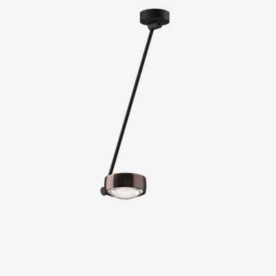 Occhio Sento Soffitto Singolo 60 Up E Deckenleuchte LED, Kopf phantom/Body schwarz matt/Baldachin schwarz matt - 2.700 K - Occhio Air