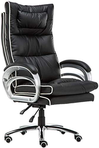 Office Chair schreibtischstuhl bürostuhl ergonomisch Sessel, Büro-Chefdrehstuhl mit Massage-Lendenwirbelstütze, 76 cm hohe Rückenlehne, große Sitzfläche, Kippfunktion, Computerstuhl, Hocker