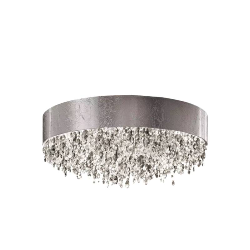 Olà PL12 120 Deckenleuchte, Blattsilber, Ø: 120 cm, LED-Modul