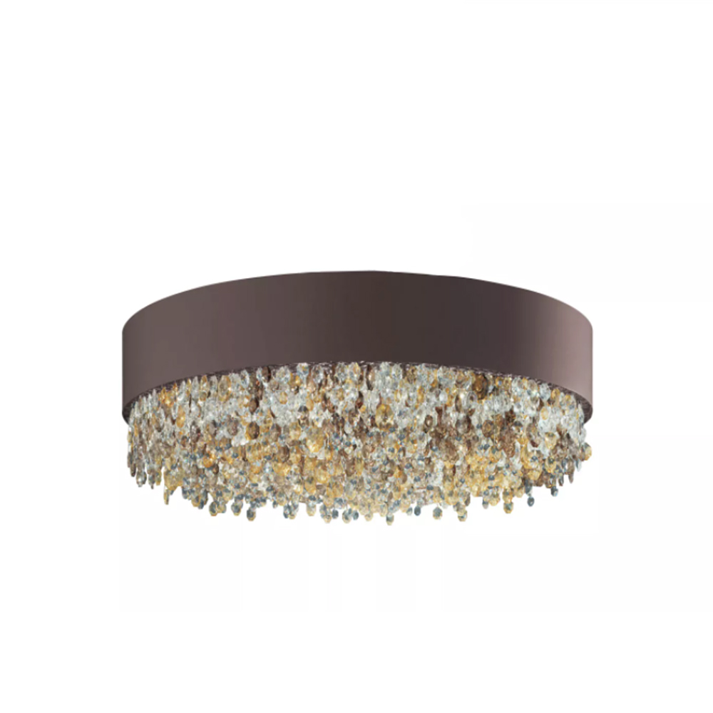 Olà PL12 120 Deckenleuchte, Bronze matt, Ø: 120 cm, Retrofit