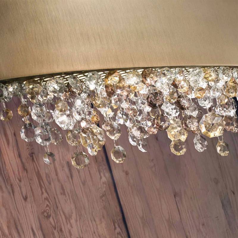 Olà PL12 120 Deckenleuchte, Gold brüniert, Ø: 120 cm, LED-Modul