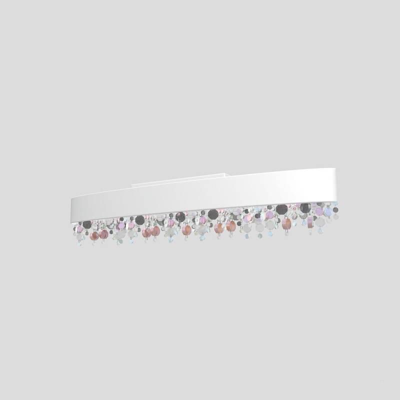 Olà PL6 OV 160 Deckenleuchte, Weiß matt, L: 160 cm, LED-Modul
