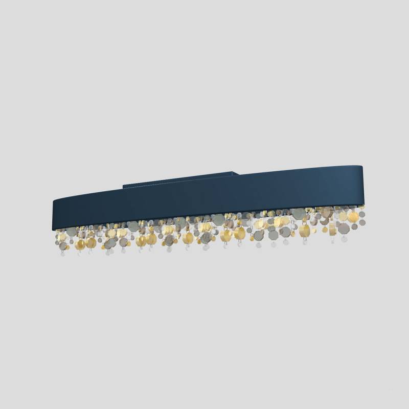 Olà PL8 OV 210 Deckenleuchte, Navy Blau, L: 210 cm, LED-Modul