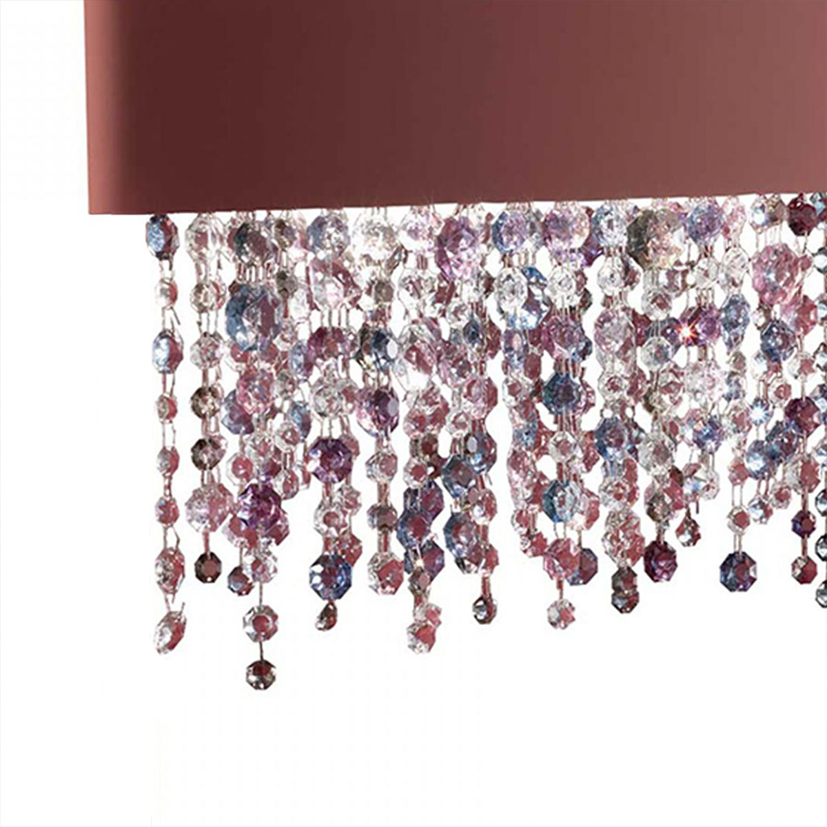 Olà S2 OV 50 Pendelleuchte, Oxidrot, L: 50 cm, LED-Modul