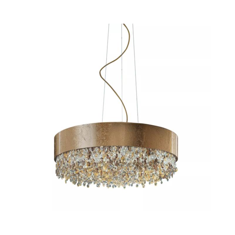 Olà S6 40 Pendelleuchte, Blattgold, Ø: 40 cm, LED-Modul