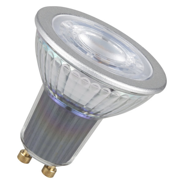 Osram® GU10 LED Leuchtmittel dimmbar, Strahler neutralweiß 4000K 9,6W = 100 Watt 750 Lumen Keramik Winkel 36º Länge 52 mm
