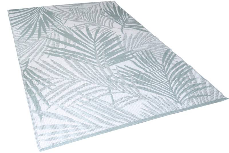 Outdoor Teppich 120 x 180 cm Blättermuster Wetterfest- & schmutzabweisend