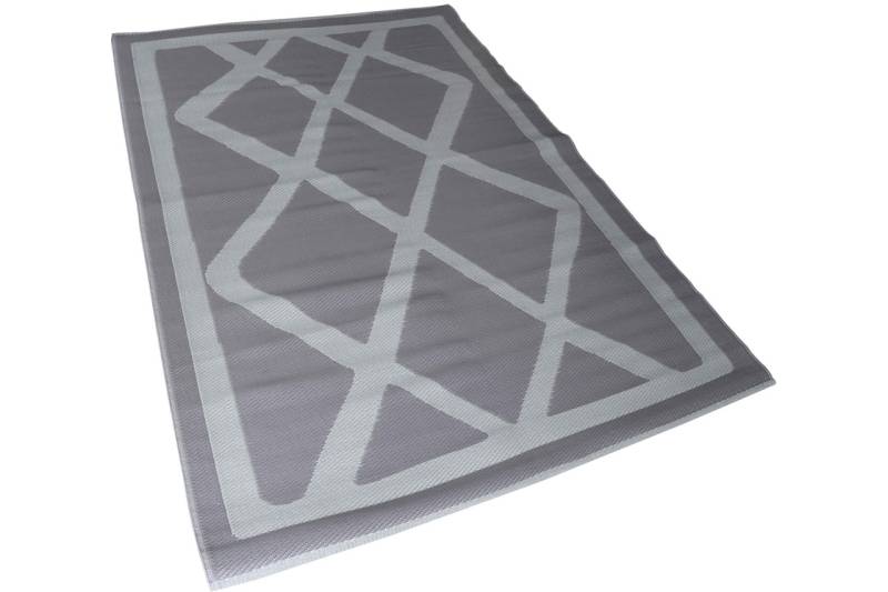 Outdoor Teppich 150 x 90 cm lila mit Muster Wetterfest & schmutzabweisend
