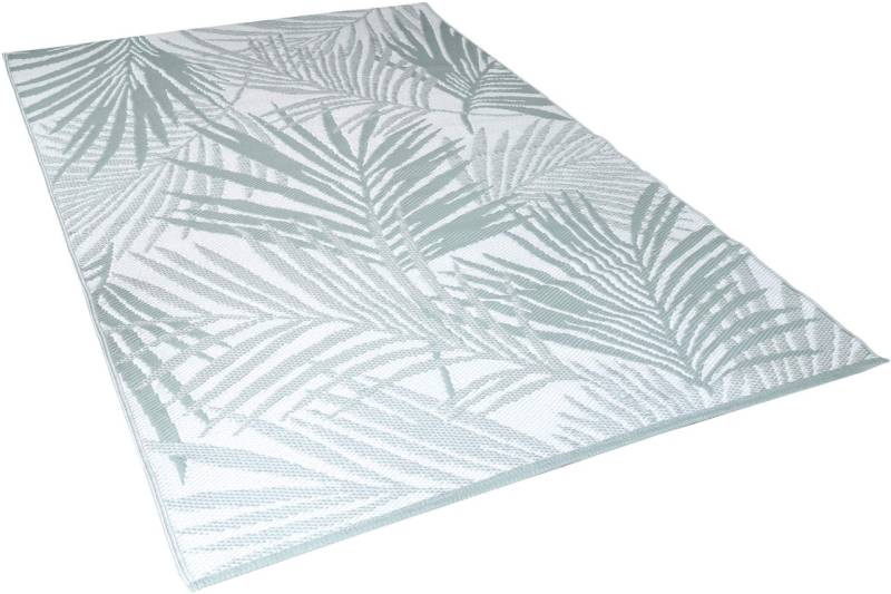 Outdoor Teppich 160 x 230 cm Blättermuster Wetterfest- & schmutzabweisend