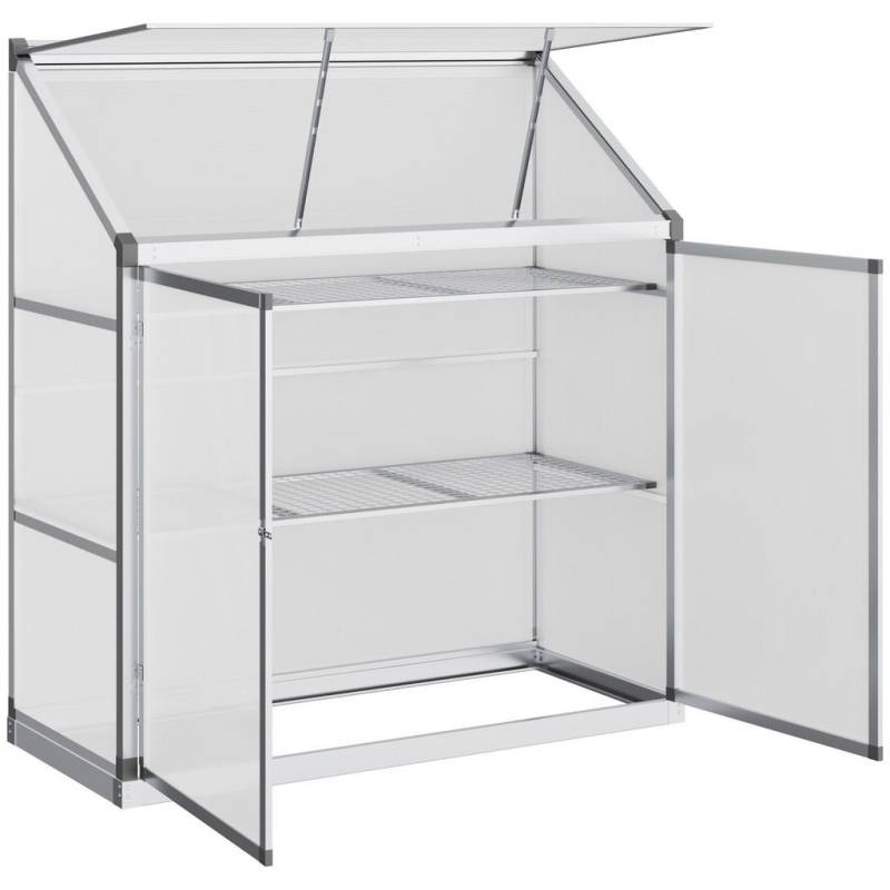 Outsunny ALU-GEWÄCHSHAUS Silber