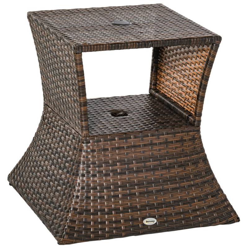 Outsunny GARTENTISCH, Braun