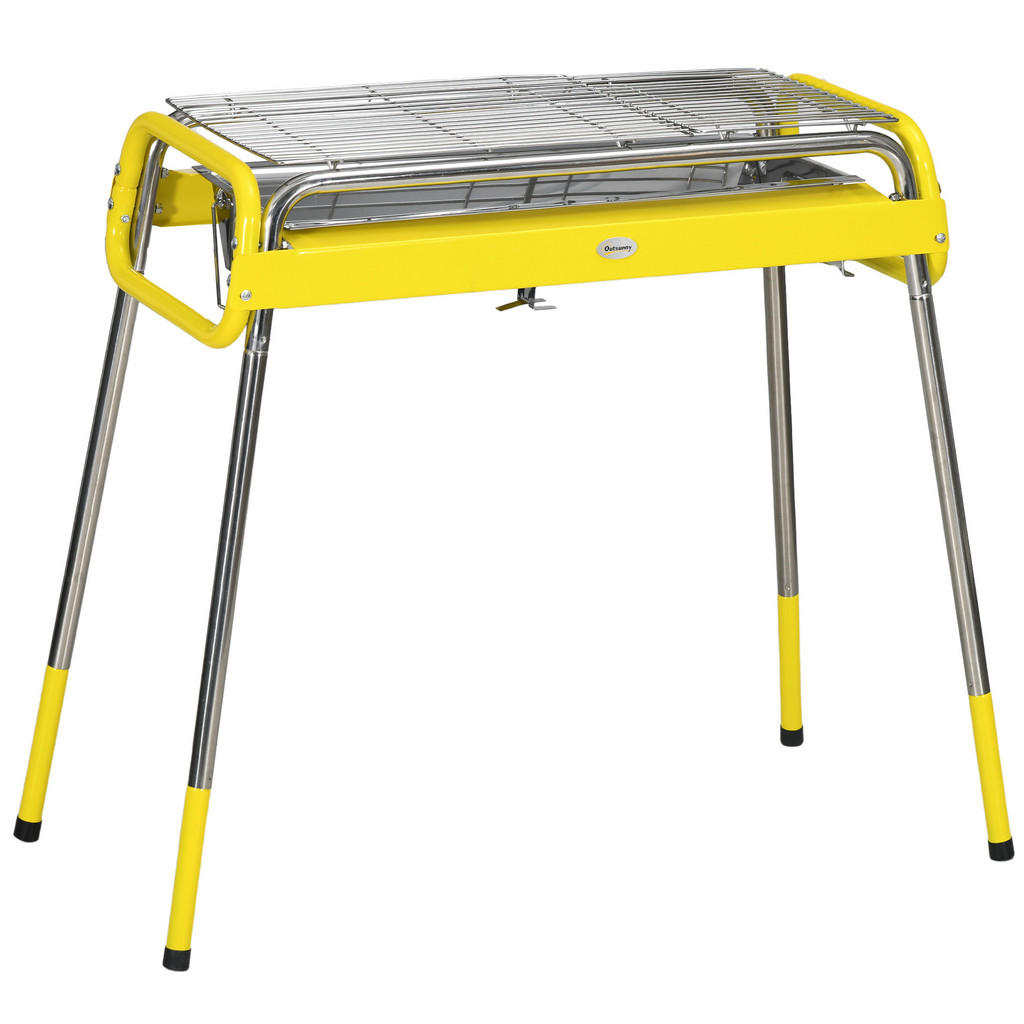 Outsunny HOLZKOHLEGRILL Gelb Outsunny HOLZKOHLEGRILL Gelb