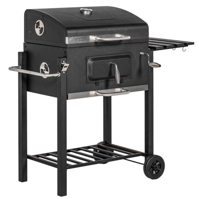 Outsunny HOLZKOHLEGRILL Schwarz