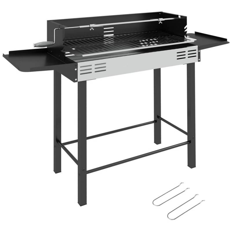 Outsunny HOLZKOHLEGRILL Schwarz