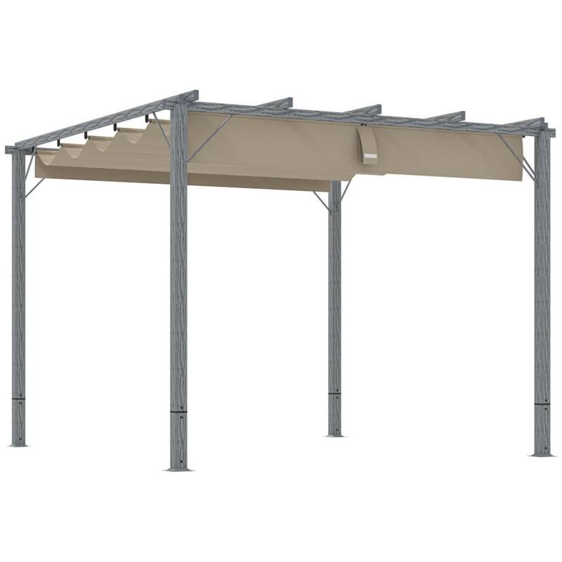 Outsunny PERGOLA Grau