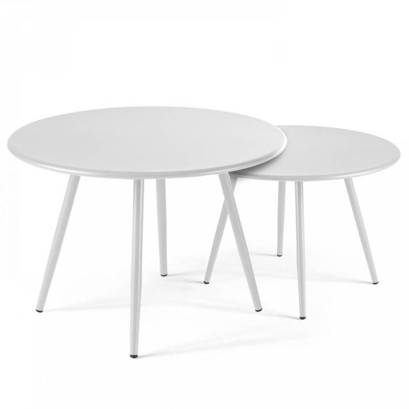 Oviala GARTEN-LOUNGETISCH Weiß