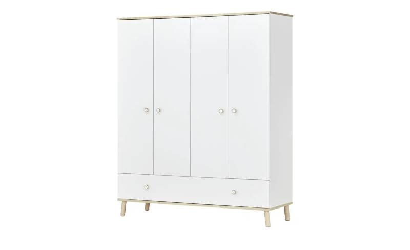 PAIDI Kleiderschrank 4-türig  Ylvie ¦ weiß ¦ Maße (cm): B: 165,6 H: 198,7 T: 56.3 Baby > Babymöbel > Babykleiderschränke - Möbel Kraft