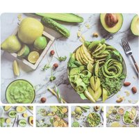 PLATZSET Grün ca. 43,5 x 28,5 cm 1 Stück aus 4 Sorten