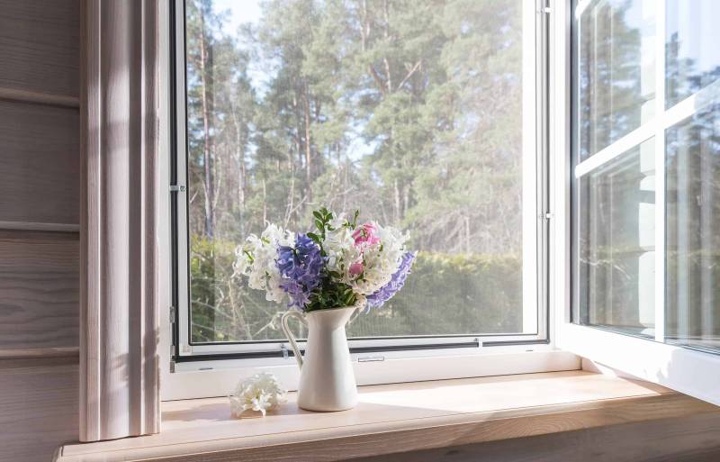 PLIJARO Insektenschutz Spannrahmen für Fenster auf Maß | bis zu 160cm Höhe und 140cm Breite möglich