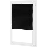 PLISSEE-ROLLO 30x100 cm - PLEAT schwarz, nicht-invasive Montage, Aluminiumprofile, hohe Qualität PLISSEE-ROLLO 44x100 cm - PLEAT schwarz,