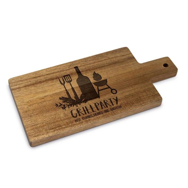 PPD - Holztablett Nature - Grill & Bier