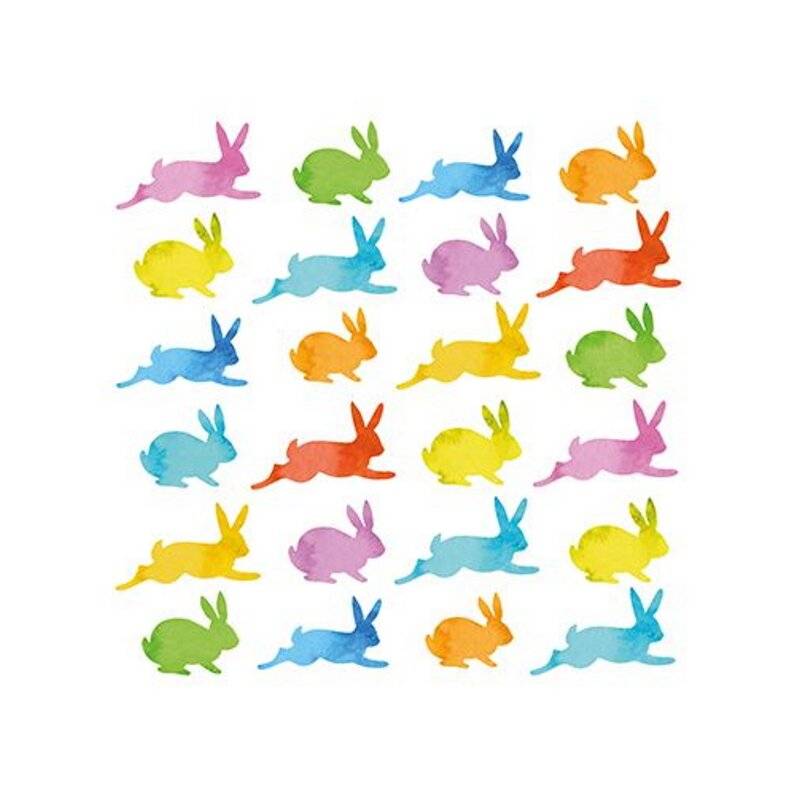 PPD - Servietten - Aquarell Bunnies - 33 x 33 cm - 20 Stk