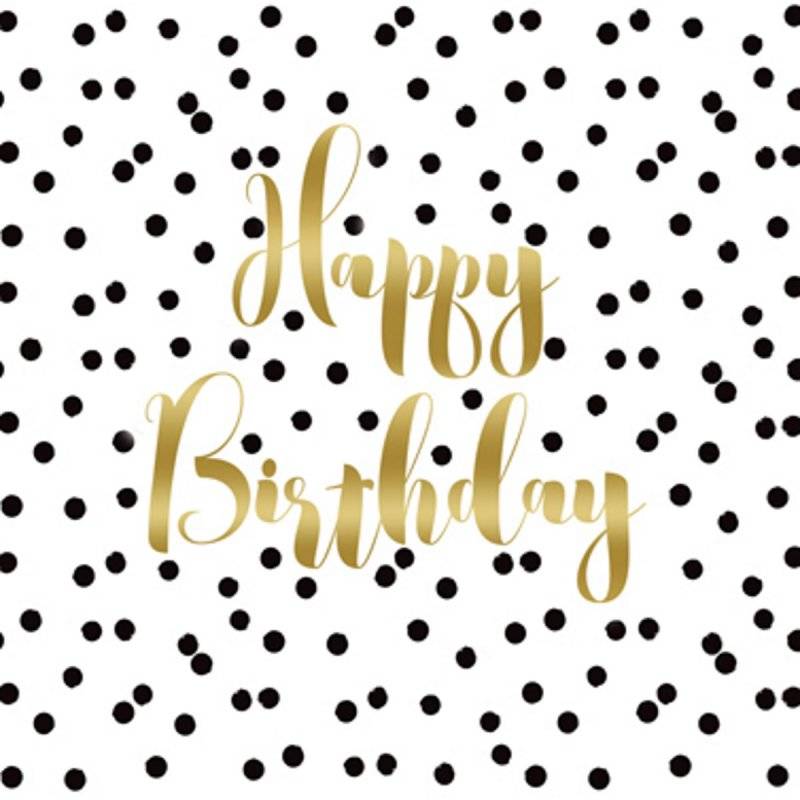 PPD - Servietten - Birthday Confetti - 33 x 33 cm - 20 Stk