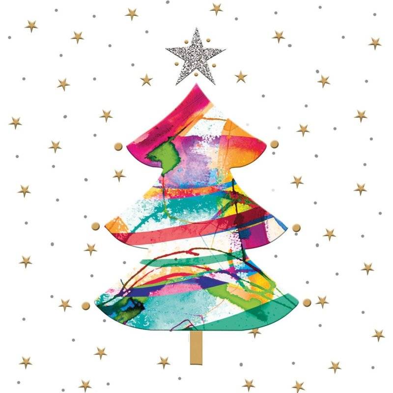 PPD - Servietten - Glitter Tree - 33 x 33 cm - 20 Stk