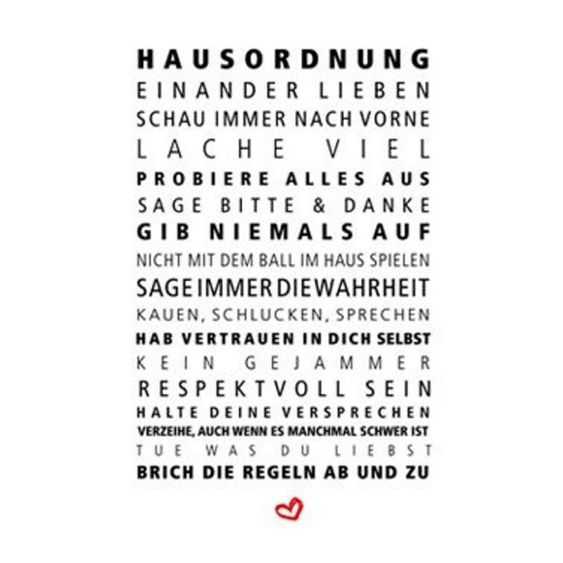 PPD - Servietten - Hausordnung - 33 x 33 cm - 20 Stk