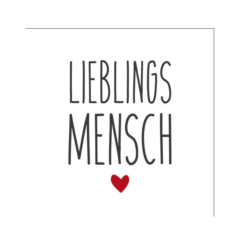 PPD - Servietten - Lieblingsmensch - 33 x 33 cm - 20 Stk