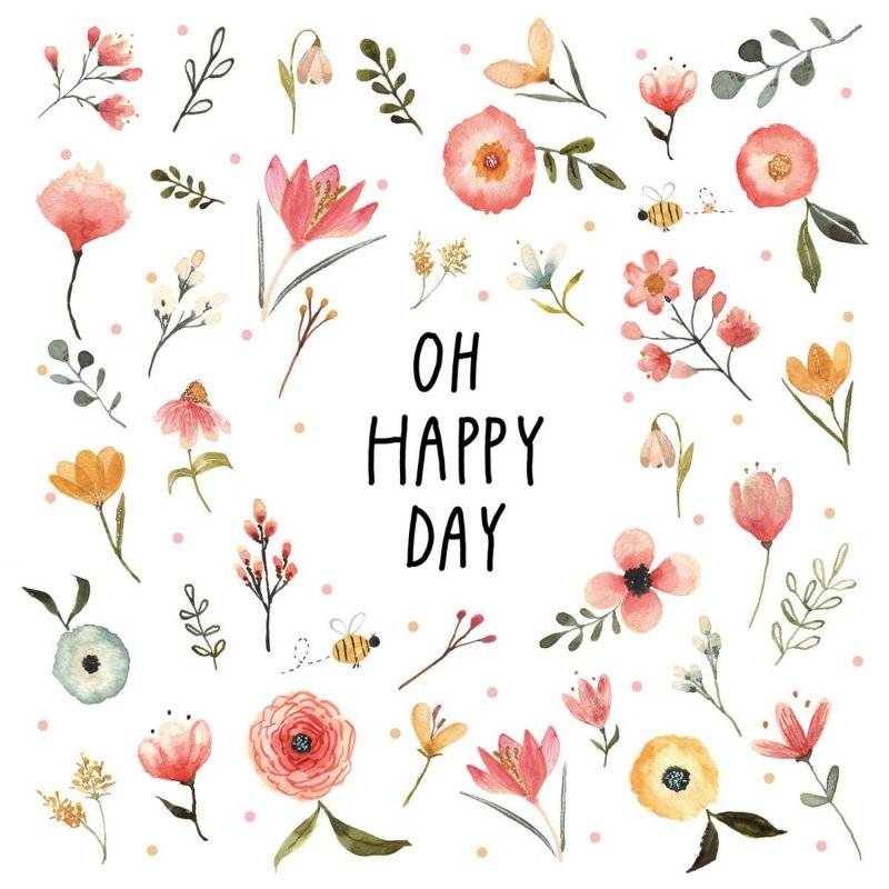 PPD - Servietten - Oh Happy Day - 33 x 33 cm - 20 Stk