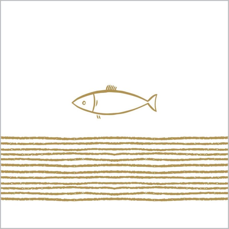 PPD - Servietten - Pure Fish - 33 x 33 cm - 20 Stk