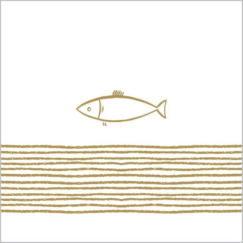 PPD - Servietten - Pure Fish - 33 x 33 cm - 20 Stk