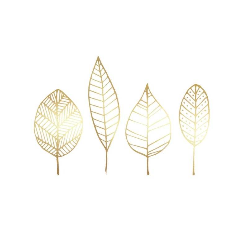 PPD - Servietten - Pure Gold Leaves Napkin - 33 x 33 cm - 20 Stk