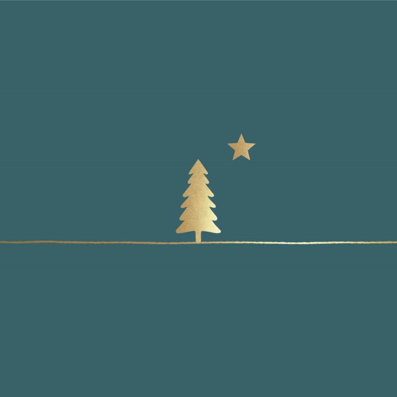 PPD - Servietten - Pure Gold Tree forest - 33 x 33 cm - 20 Stk