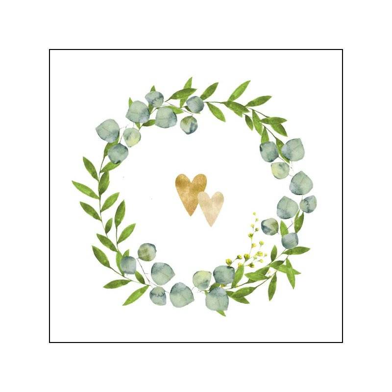 PPD - Servietten - Two Hearts - 25 x 25 cm - 20 Stk