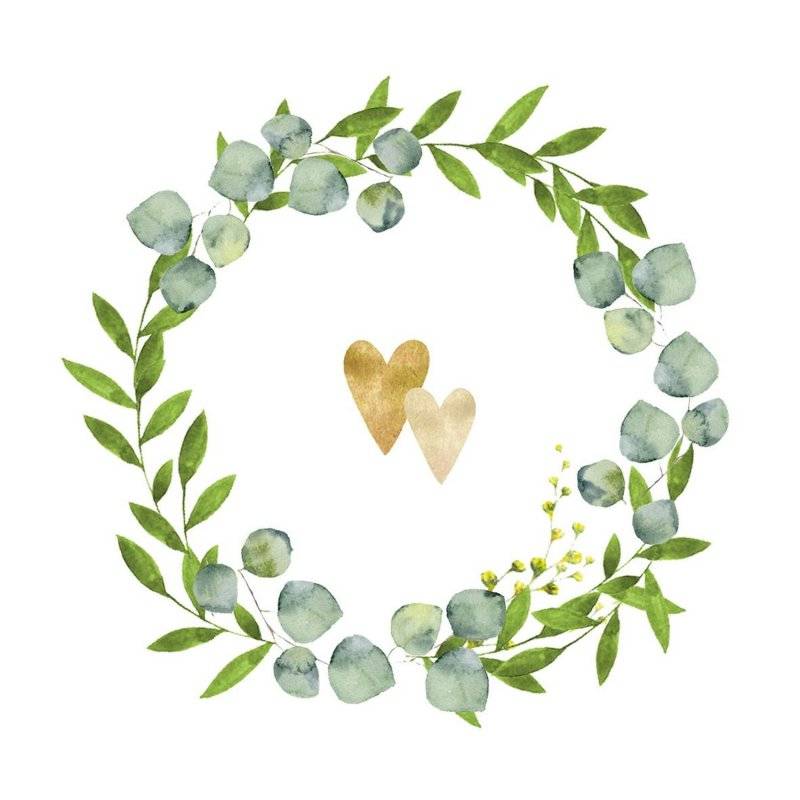 PPD - Servietten - Two Hearts - 33 x 33 cm - 20 Stk