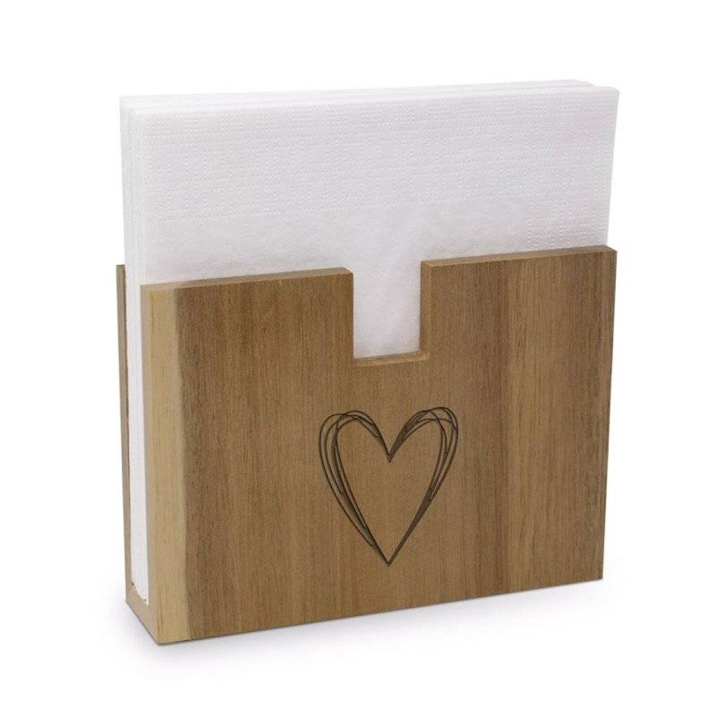 PPD - Serviettenhalter - Heart - Natur