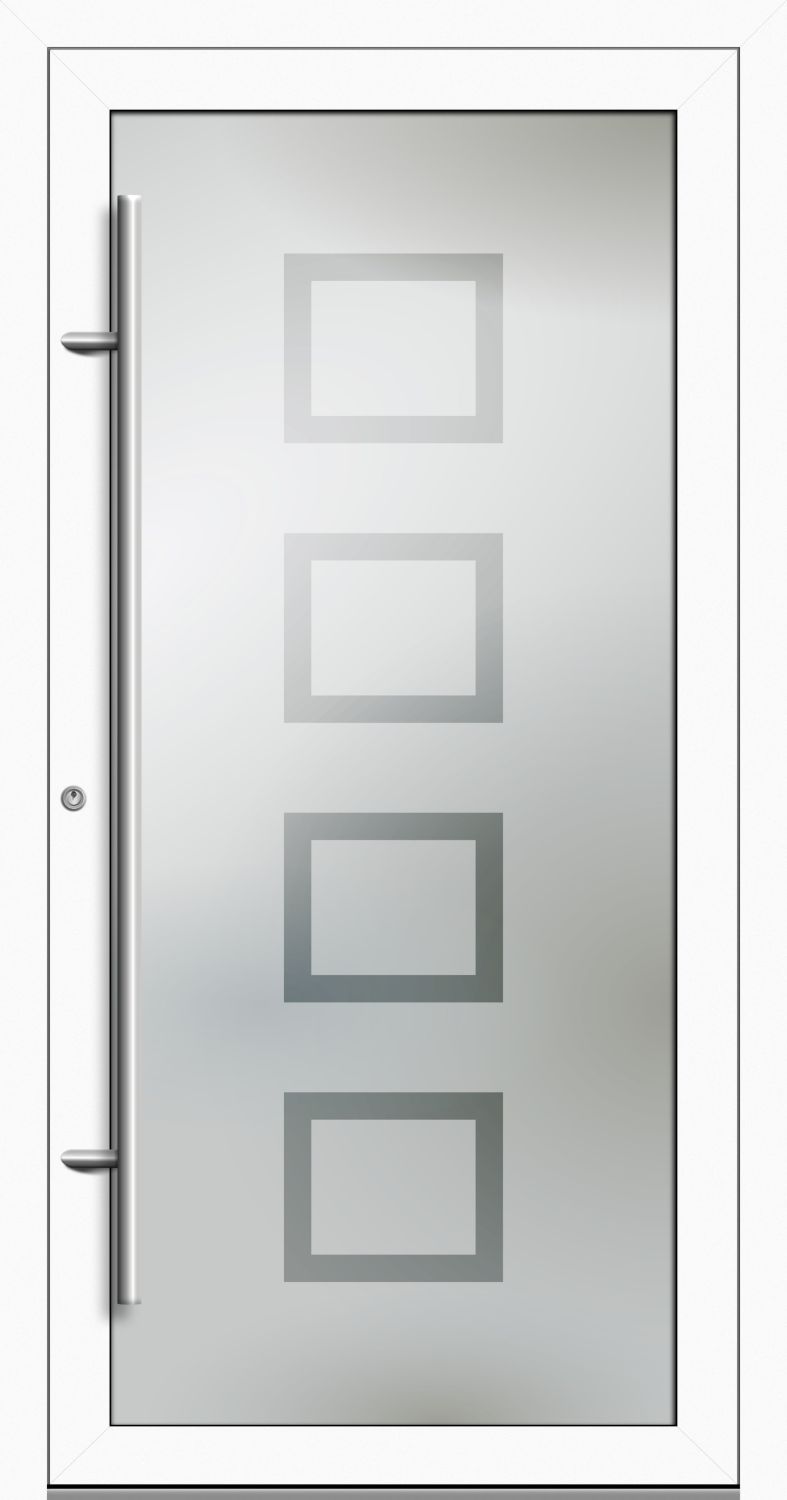 'PREMIUM ALU-Glas Haustür "HEIDI" 90 mm Vollglas flächenbündig'