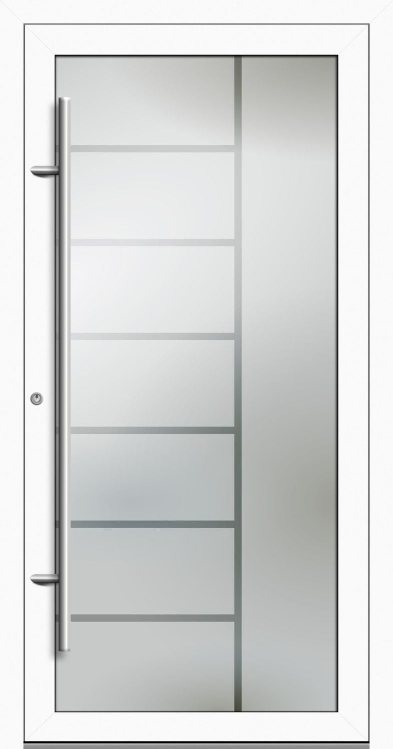 'PREMIUM ALU-Glas Haustür "VERONIKA" 90 mm Vollglas'