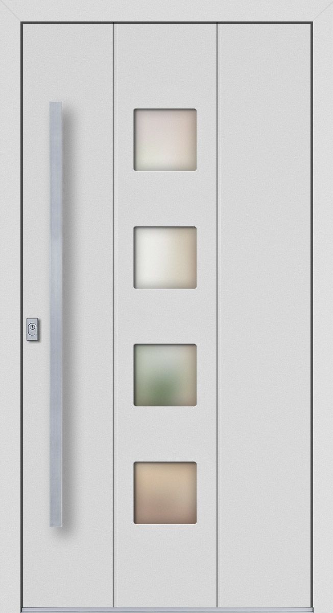 'PREMIUM Sichere ALU Haustür "DENISE" flügelüberdeckend RC2'