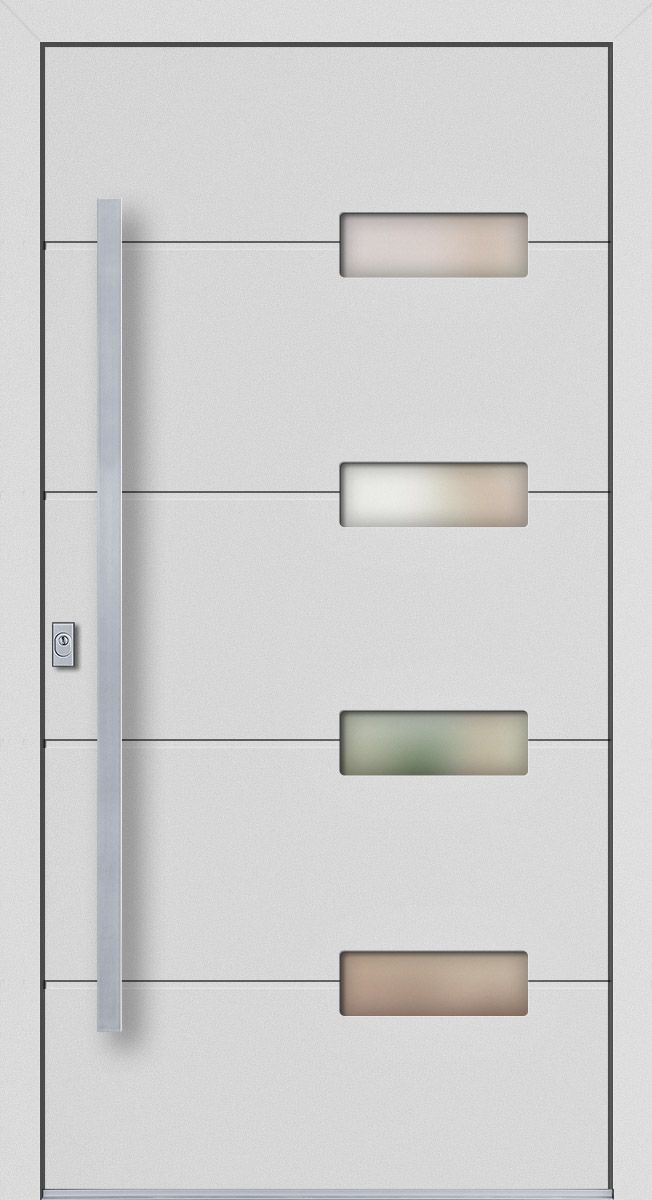 'PREMIUM Sichere ALU Haustür "FRANCIS" flügelüberdeckend RC2'