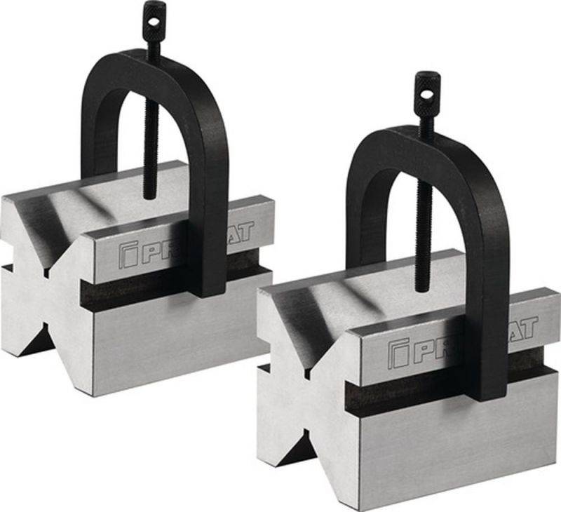 PROMAT Doppelprismenpaar (für Ø 7-70 mm / Stahl L100xB75xH75mm) - 4000851482 von PROMAT