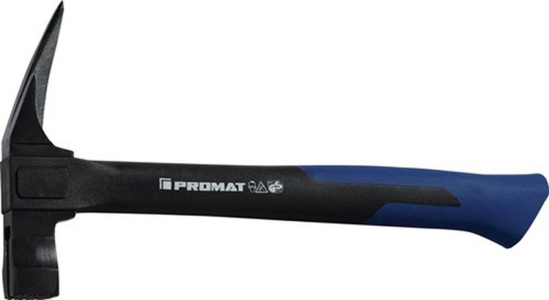 PROMAT Latthammer (Kopfgewicht 600 g mit Magnet / geraut schwarz lackiert) - 4000811132 von PROMAT