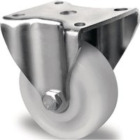 Promat - Schwerlast-Bockrolle Rad-Ø 125 mm Tragfähigkeit 700 kg Kunststoff Platte L100xB88 mm Farbe Rolle weiß von PROMAT